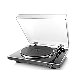 Denon DP-300F Fully Automatic Analog Turntable with Built-in Phono Equalizer | Unique Tonearm Design | Hologram Vibration Analysis | Slim Design