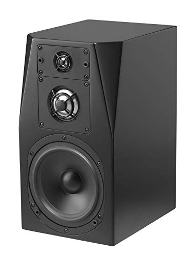 NHT C Series C-3 Premium Home Theater 3-Way Bookshelf Speaker - Clean, Hi-Res Audio | Sealed Box | Aluminum Drivers | Single Unit, High Gloss Black