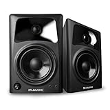 M-Audio AV42 | Compact Active Desktop Reference Monitor Speakers For Premium Playback, Professional Media Creation and Immersive Gaming Sound